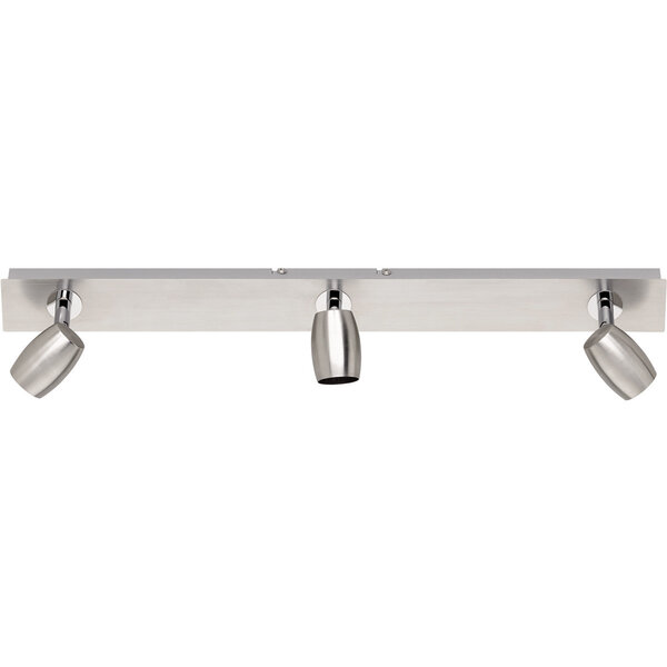 HLW LED LED Plafondspot - Trion Micko - GU10 Fitting - 3-lichts - Rechthoek - Mat Nikkel - Aluminium HLW LED LED Plafondspot - Trion Micko - GU10 Fitting - 3-lichts - Rechthoek - Mat Nikkel - Aluminium