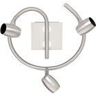 HLW LED LED Plafondspot - Trion Micko - GU10 Fitting - 3-lichts - Rond - Mat Nikkel - Aluminium