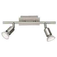 Trion Nimo LED Ceiling Spotlight 2-light GU10 Matte Nickel 3000K Trion Nimo LED Ceiling Spotlight 2-light GU10 Matte Nickel 3000K
