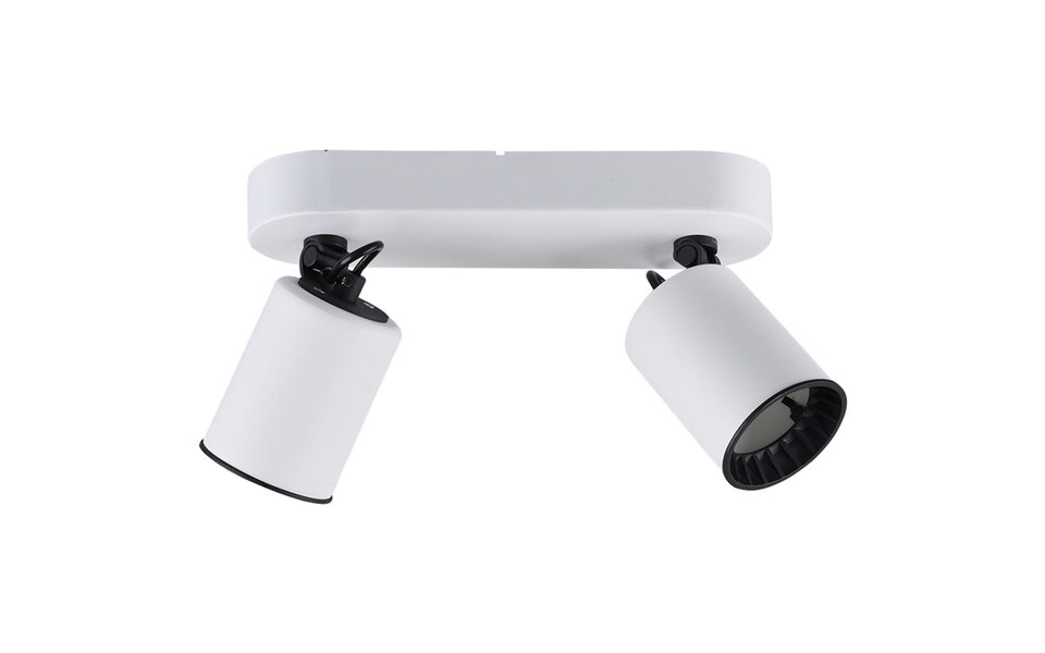 HLW LED LED Plafondspot - Trion Pirlo - GU10 Fitting - 2-lichts - Rechthoek - Mat Wit - Aluminium