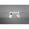 HLW LED LED Ceiling Spotlight - Trion Pirlo - GU10 Fitting - 2-light - Rectangular - Matte White - Aluminum