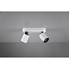 HLW LED LED Ceiling Spotlight - Trion Pirlo - GU10 Fitting - 2-light - Rectangular - Matte White - Aluminum