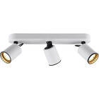 HLW LED LED Plafondspot - Trion Pirlo - GU10 Fitting - 3-lichts - Rechthoek - Mat Wit - Aluminium