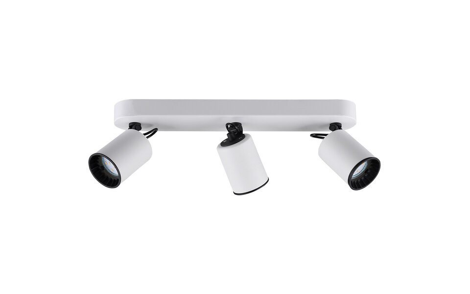 HLW LED LED Plafondspot - Trion Pirlo - GU10 Fitting - 3-lichts - Rechthoek - Mat Wit - Aluminium
