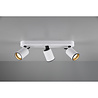 HLW LED LED Ceiling Spotlight - Trion Pirlo - GU10 Fitting - 3-light - Rectangular - Matt White - Aluminum