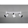 HLW LED LED Ceiling Spotlight - Trion Pirlo - GU10 Fitting - 3-light - Rectangular - Matt White - Aluminum