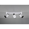 HLW LED LED Ceiling Spotlight - Trion Pirlo - GU10 Fitting - 3-light - Rectangular - Matt White - Aluminum