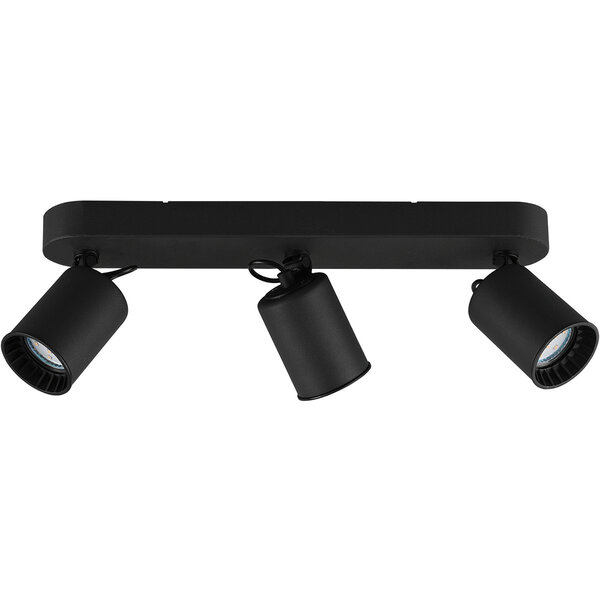 HLW LED LED Plafondspot - Trion Pirlo - GU10 Fitting - 3-lichts - Rechthoek - Mat Zwart - Aluminium HLW LED LED Plafondspot - Trion Pirlo - GU10 Fitting - 3-lichts - Rechthoek - Mat Zwart - Aluminium