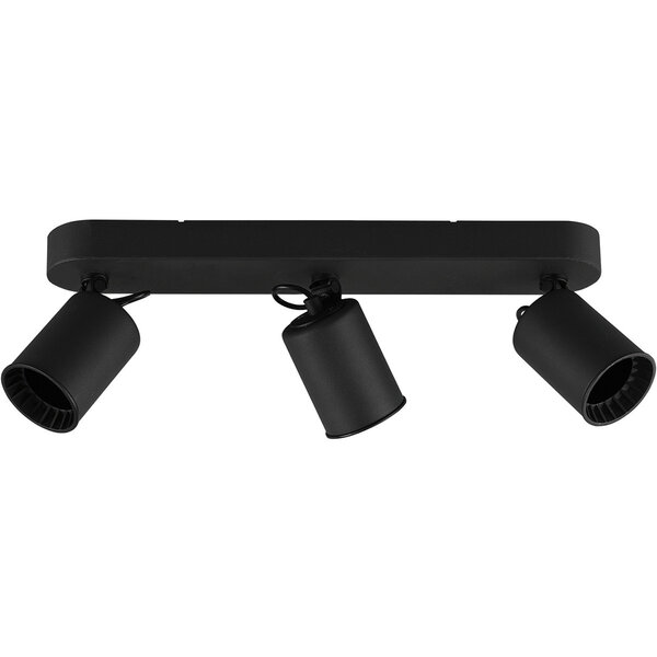HLW LED LED Plafondspot - Trion Pirlo - GU10 Fitting - 3-lichts - Rechthoek - Mat Zwart - Aluminium HLW LED LED Plafondspot - Trion Pirlo - GU10 Fitting - 3-lichts - Rechthoek - Mat Zwart - Aluminium
