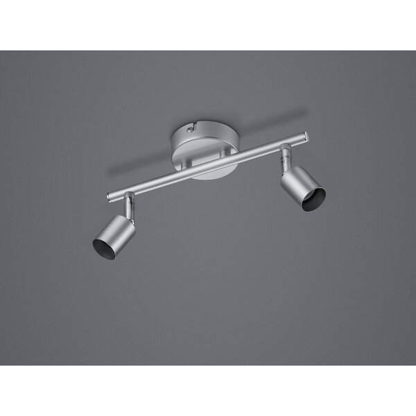 HLW LED LED Plafondspot - Trion Pamo - GU10 Fitting - 2-lichts - Rond - Mat Titaan - Aluminium HLW LED LED Plafondspot - Trion Pamo - GU10 Fitting - 2-lichts - Rond - Mat Titaan - Aluminium