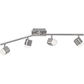 LED Ceiling Spotlight - Trion Ribon - 16W - Warm White 3000K - 4-light - Rectangular - Matte Nickel - Aluminum LED Ceiling Spotlight - Trion Ribon - 16W - Warm White 3000K - 4-light - Rectangular - Matte Nickel - Aluminum