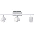 LED Ceiling Spotlight - Trion Ribon - 12W - Warm White 3000K - 3-light - Rectangular - Matte White - Aluminum