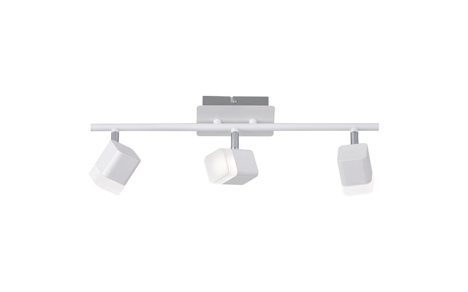 HLW LED LED Plafondspot - Trion Ribon - 12W - Warm Wit 3000K - 3-lichts - Rechthoek - Mat Wit - Aluminium HLW LED LED Plafondspot - Trion Ribon - 12W - Warm Wit 3000K - 3-lichts - Rechthoek - Mat Wit - Aluminium