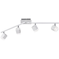 LED Plafondspot - Trion Ribon - 16W - Warm Wit 3000K - 4-lichts - Rechthoek - Mat Wit - Aluminium LED Plafondspot - Trion Ribon - 16W - Warm Wit 3000K - 4-lichts - Rechthoek - Mat Wit - Aluminium