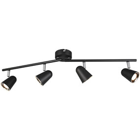 LED plafondspot Trion Toluno 4-lichts 12W 1600lm mat zwart LED plafondspot Trion Toluno 4-lichts 12W 1600lm mat zwart