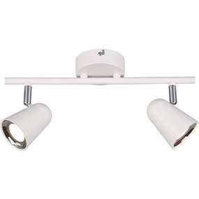 Trion Toluno LED Plafondspot 2-lichts 6W 3000K mat wit Trion Toluno LED Plafondspot 2-lichts 6W 3000K mat wit