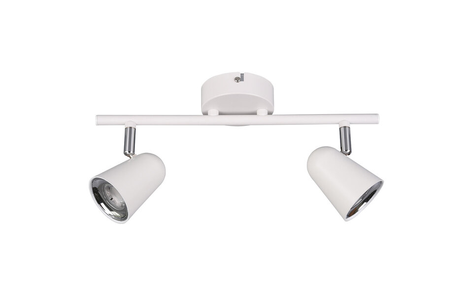 HLW LED LED Ceiling Spotlight - Trion Toluno - 6W - Warm White 3000K - 2-light - Rectangular - Matte White - Plastic HLW LED LED Ceiling Spotlight - Trion Toluno - 6W - Warm White 3000K - 2-light - Rectangular - Matte White - Plastic