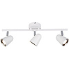 Trion Toluno LED ceiling spotlight 3-light 3000K matte white 1200lm Trion Toluno LED ceiling spotlight 3-light 3000K matte white 1200lm