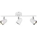 LED Ceiling Spotlight - Trion Toluno - 9W - Warm White 3000K - 3-light - Rectangular - Matt White - Plastic