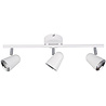 mat witte LED plafondspot met drie lichtpunten 9W warm wit licht 3000K 1200 lumen mat witte LED plafondspot met drie lichtpunten 9W warm wit licht 3000K 1200 lumen
