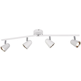 LED Plafondspot Trion Toluno 4-lichtpunten 12W 3000K mat wit LED Plafondspot Trion Toluno 4-lichtpunten 12W 3000K mat wit