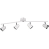 mat witte LED plafondspot met 4 lichtpunten 12W warm wit 3000K voor binnenverlichting