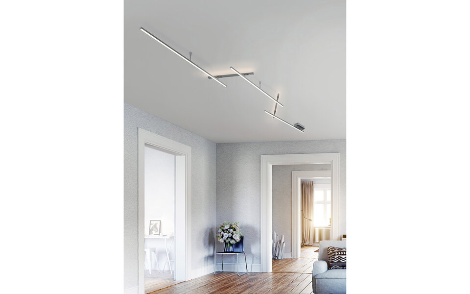 HLW LED LED Ceiling Light - Trion Undiro - 9W - Warm White 3000K - 5-light - Dimmable - Rectangular - Matte Nickel - Aluminum HLW LED LED Ceiling Light - Trion Undiro - 9W - Warm White 3000K - 5-light - Dimmable - Rectangular - Matte Nickel - Aluminum