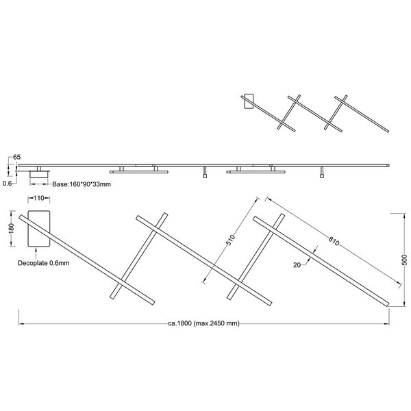 HLW LED LED Plafondlamp - Trion Undiro - 9W - Warm Wit 3000K - 5-lichts - Dimbaar - Rechthoek - Mat Nikkel - Aluminium HLW LED LED Plafondlamp - Trion Undiro - 9W - Warm Wit 3000K - 5-lichts - Dimbaar - Rechthoek - Mat Nikkel - Aluminium