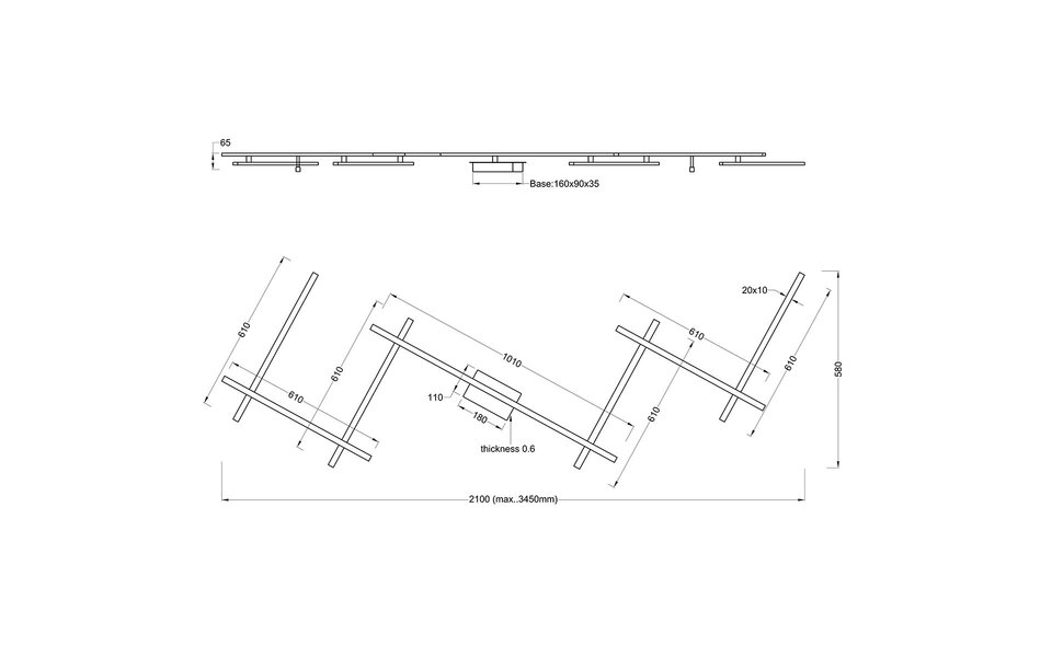HLW LED LED Ceiling Light - Trion Undiro - 28W - Warm White 3000K - 2-light - Dimmable - Rectangular - Matte Nickel - Aluminum HLW LED LED Ceiling Light - Trion Undiro - 28W - Warm White 3000K - 2-light - Dimmable - Rectangular - Matte Nickel - Aluminum