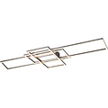 LED Plafondlamp - Plafondverlichting - Trion Urano - 60W - Aanpasbare Kleur - Afstandsbediening - Dimbaar - Rechthoek - Mat Nikkel - Aluminium LED Plafondlamp - Plafondverlichting - Trion Urano - 60W - Aanpasbare Kleur - Afstandsbediening - Dimbaar - Rechthoek - Mat Nikkel - Aluminium
