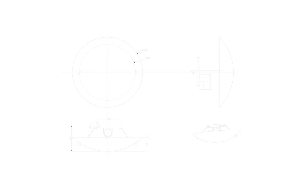 HLW LED LED Plafondlamp - Plafondverlichting - Trion Linola - E27 Fitting - Rond - Mat Grijs - Aluminium