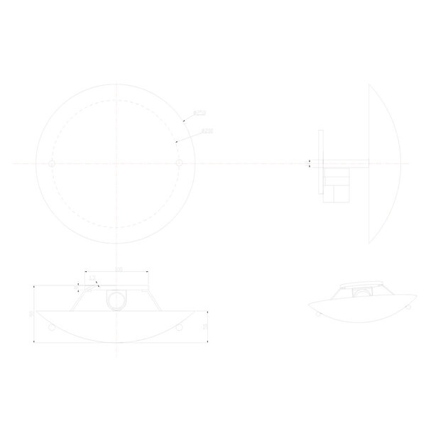 HLW LED LED Plafondlamp - Plafondverlichting - Trion Linola - E27 Fitting - Rond - Mat Grijs - Aluminium