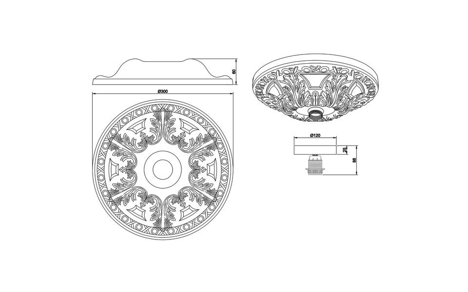 HLW LED LED Plafondlamp - Plafondverlichting - Trion Lolly - E27 Fitting - Rond - Mat Wit - Gips