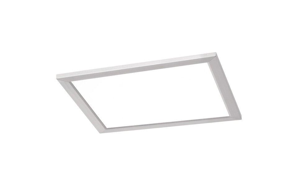 HLW LED LED Ceiling Lamp - Ceiling Lighting - Trion Povino - 15W - Warm White 3000K - Dimmable - Square - Matte Nickel - Aluminum
