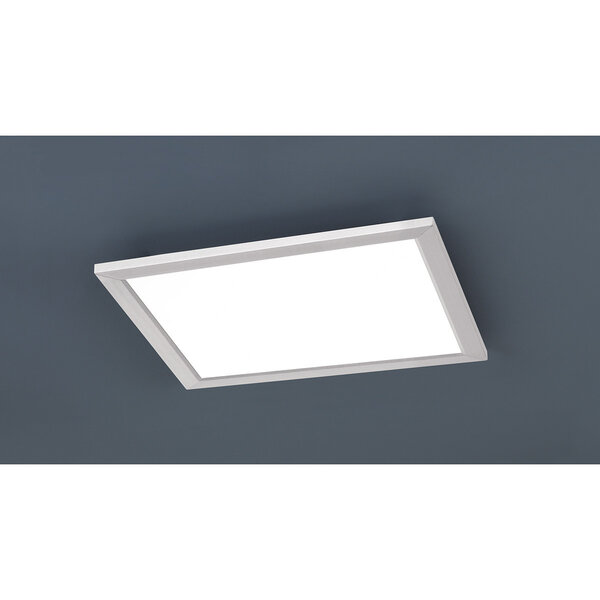 HLW LED LED Plafondlamp - Plafondverlichting - Trion Povino - 15W - Warm Wit 3000K - Dimbaar - Vierkant - Mat Nikkel - Aluminium HLW LED LED Plafondlamp - Plafondverlichting - Trion Povino - 15W - Warm Wit 3000K - Dimbaar - Vierkant - Mat Nikkel - Aluminium