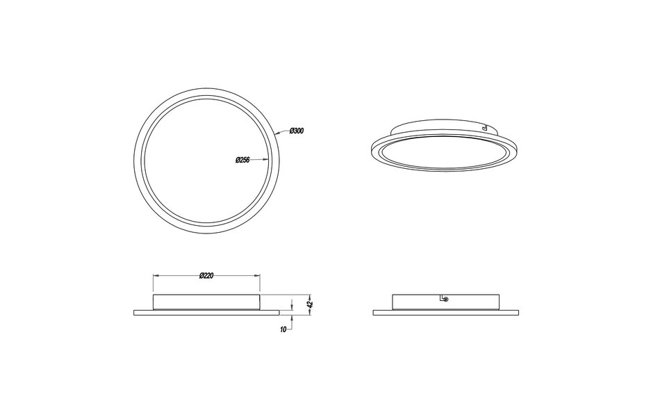 HLW LED LED Plafondlamp - Plafondverlichting - Trion Povino - 15W - Warm Wit 3000K - Dimbaar - Rond - Mat Nikkel - Aluminium