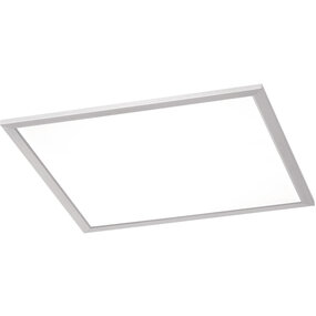 LED plafondlamp Trion Povino mat nikkel 26W dimbaar 3000K LED plafondlamp Trion Povino mat nikkel 26W dimbaar 3000K