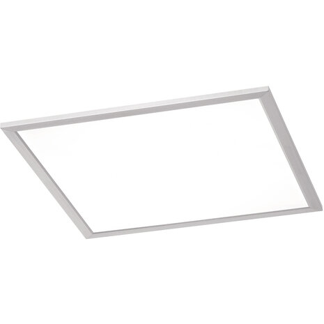 LED Plafondlamp - Plafondverlichting - Trion Povino - 26W - Warm Wit 3000K - Dimbaar - Vierkant - Mat Nikkel - Aluminium LED Plafondlamp - Plafondverlichting - Trion Povino - 26W - Warm Wit 3000K - Dimbaar - Vierkant - Mat Nikkel - Aluminium