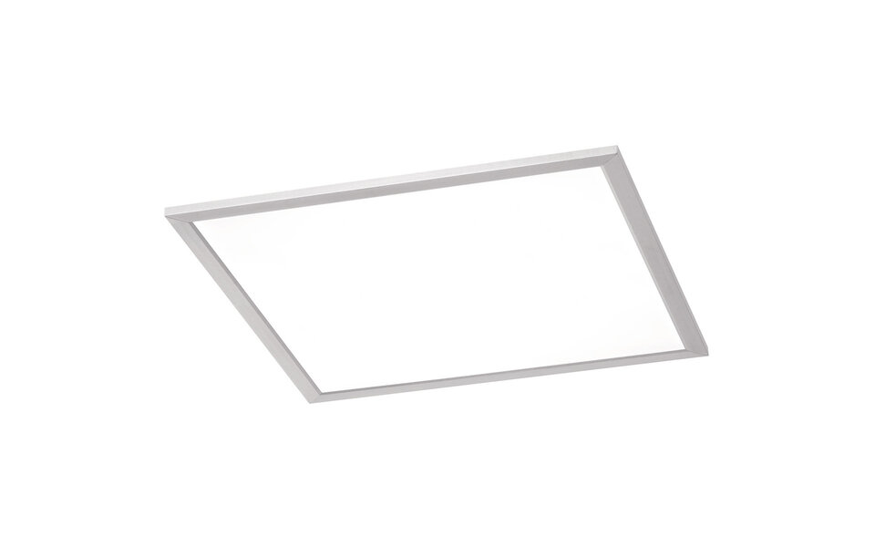 HLW LED LED Ceiling Light - Ceiling Lighting - Trion Povino - 26W - Warm White 3000K - Dimmable - Square - Matte Nickel - Aluminum