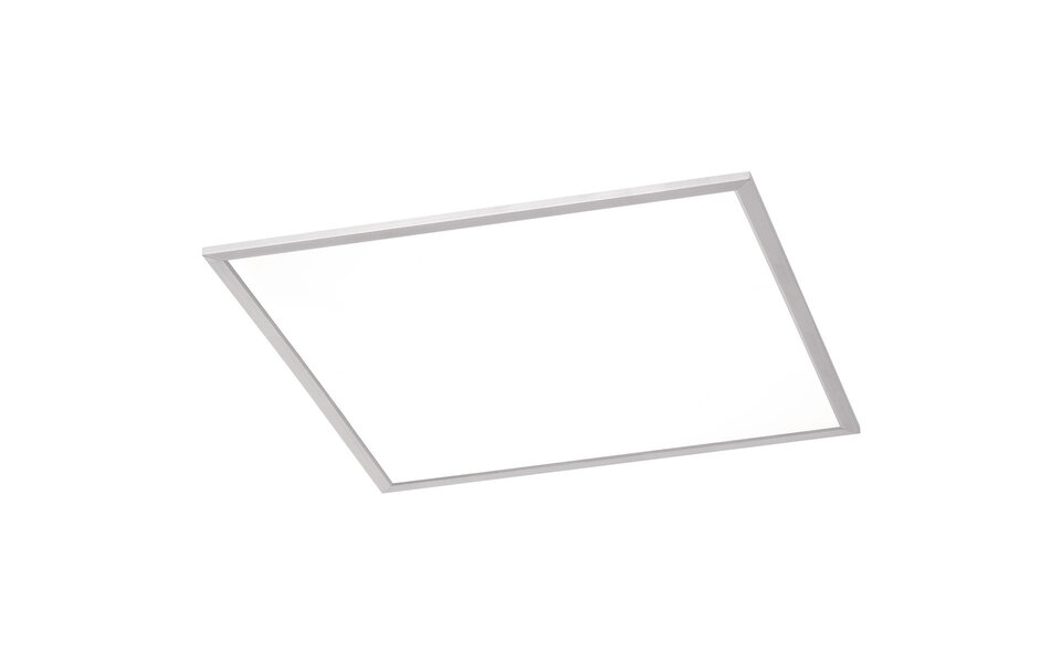HLW LED LED Ceiling Light - Ceiling Lighting - Trion Povino - 31W - Warm White 3000K - Dimmable - Square - Matte Nickel - Aluminum