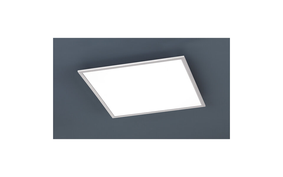 HLW LED LED Ceiling Light - Ceiling Lighting - Trion Povino - 31W - Warm White 3000K - Dimmable - Square - Matte Nickel - Aluminum