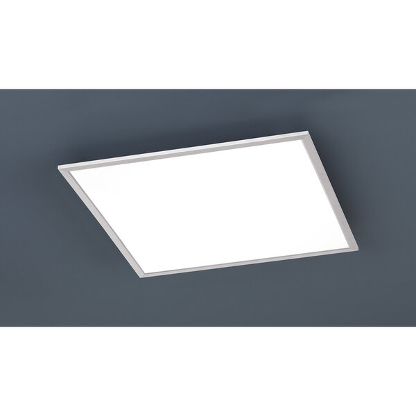 HLW LED LED Plafondlamp - Plafondverlichting - Trion Povino - 31W - Warm Wit 3000K - Dimbaar - Vierkant - Mat Nikkel - Aluminium HLW LED LED Plafondlamp - Plafondverlichting - Trion Povino - 31W - Warm Wit 3000K - Dimbaar - Vierkant - Mat Nikkel - Aluminium
