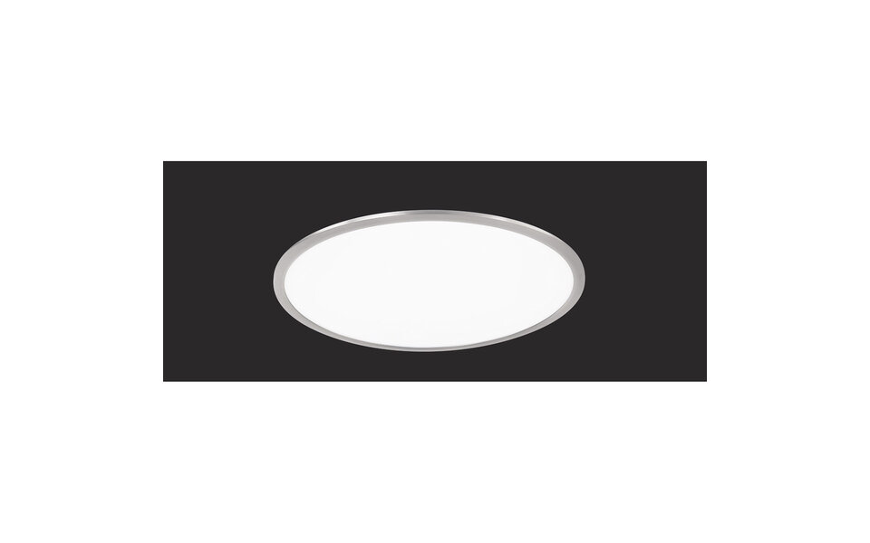 HLW LED LED Ceiling Light - Ceiling Lighting - Trion Povino - 31W - Warm White 3000K - Dimmable - Round - Matte Nickel - Aluminum