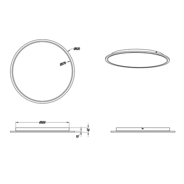 HLW LED LED Plafondlamp - Plafondverlichting - Trion Povino - 31W - Warm Wit 3000K - Dimbaar - Rond - Mat Nikkel - Aluminium HLW LED LED Plafondlamp - Plafondverlichting - Trion Povino - 31W - Warm Wit 3000K - Dimbaar - Rond - Mat Nikkel - Aluminium