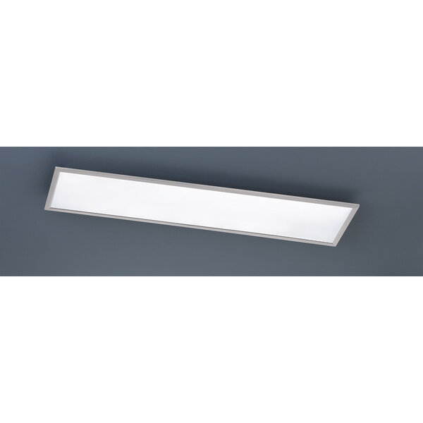 HLW LED LED Plafondlamp - Plafondverlichting - Trion Povino - 31W - Warm Wit 3000K - Dimbaar - Rechthoek - Mat Nikkel - Aluminium