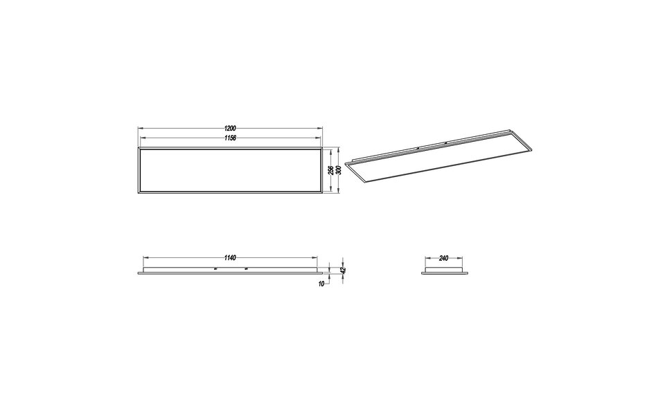 HLW LED LED Plafondlamp - Plafondverlichting - Trion Povino - 31W - Warm Wit 3000K - Dimbaar - Rechthoek - Mat Nikkel - Aluminium HLW LED LED Plafondlamp - Plafondverlichting - Trion Povino - 31W - Warm Wit 3000K - Dimbaar - Rechthoek - Mat Nikkel - Aluminium