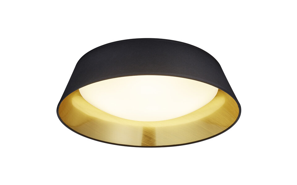 HLW LED LED Ceiling Lamp - Ceiling Lighting - Trion Pinton - 18W - Warm White 3000K - Round - Matte Black - Textile HLW LED LED Ceiling Lamp - Ceiling Lighting - Trion Pinton - 18W - Warm White 3000K - Round - Matte Black - Textile