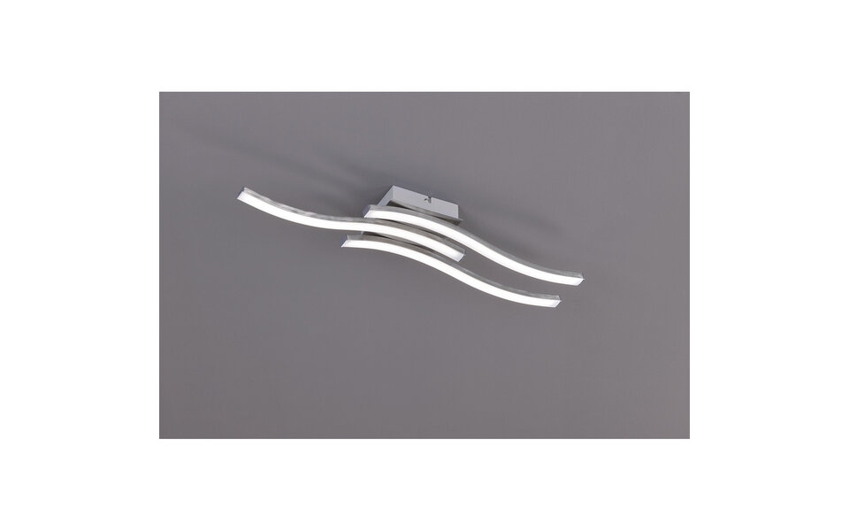 HLW LED LED Ceiling Lamp - Ceiling Lighting - Trion Ritonu - 15W - Warm White 3000K - Rectangle - Matte Nickel - Aluminum HLW LED LED Ceiling Lamp - Ceiling Lighting - Trion Ritonu - 15W - Warm White 3000K - Rectangle - Matte Nickel - Aluminum