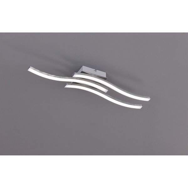 HLW LED LED Plafondlamp - Plafondverlichting - Trion Ritonu - 15W - Warm Wit 3000K - Rechthoek - Mat Nikkel - Aluminium HLW LED LED Plafondlamp - Plafondverlichting - Trion Ritonu - 15W - Warm Wit 3000K - Rechthoek - Mat Nikkel - Aluminium