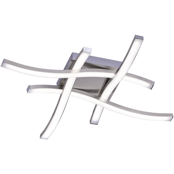 HLW LED LED Plafondlamp - Plafondverlichting - Trion Ritonu - 20W - Warm Wit 3000K - Vierkant - Mat Nikkel - Aluminium HLW LED LED Plafondlamp - Plafondverlichting - Trion Ritonu - 20W - Warm Wit 3000K - Vierkant - Mat Nikkel - Aluminium